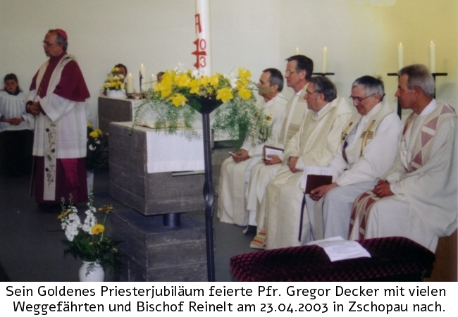 2003-Goldenes Priesterjubiläum Pfr. Decker