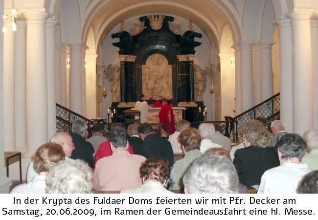 Heilige Messe in Dom zu Fulda